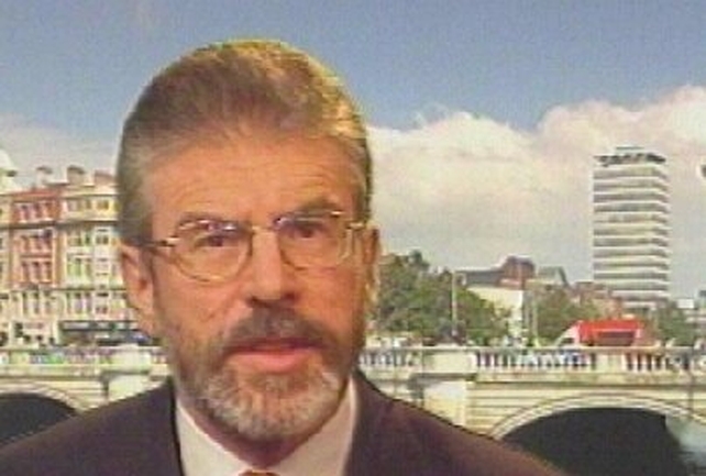 Gerry Adams - 'Party opposed to crime' Gerry Adams - 'Party opposed to crime'