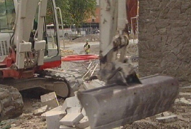 Eyre Square - Work has halted Eyre Square - Work has halted