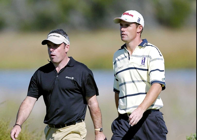 Paul McGinley and Padraig Harrington were both in action