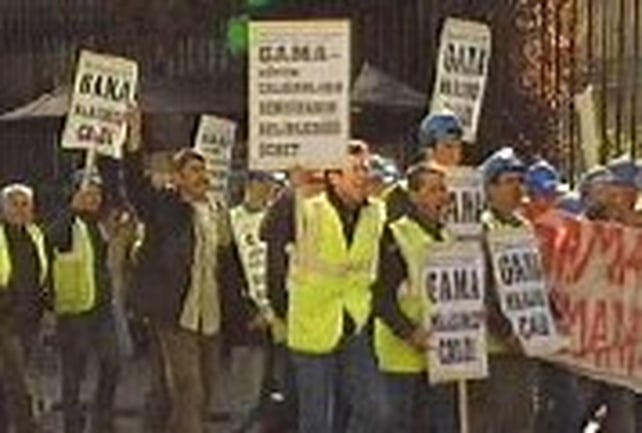 Gama Construction workers - Protest over wage rates Gama Construction workers - Protest over wage rates