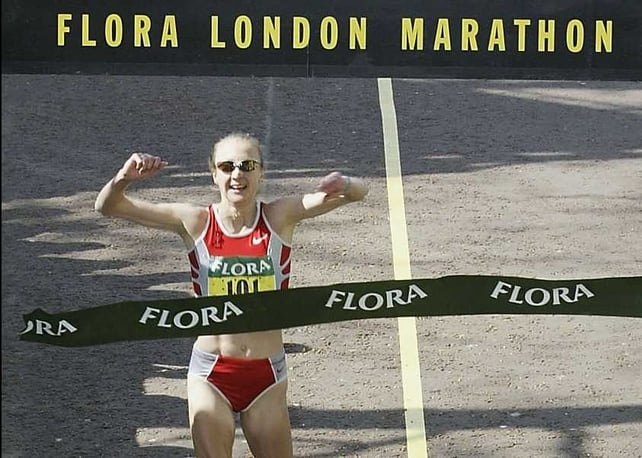 Paula Radcliffe won the last of her three London Marathons in 2005