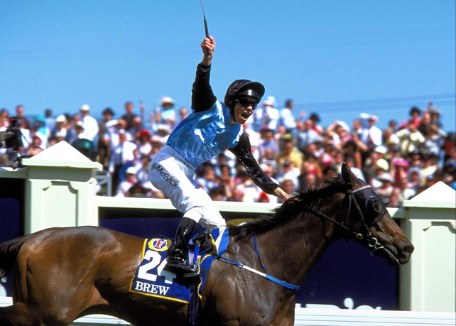 Kerrin McEvoy ran a fine trial for the Melbourne Cup aboard Purple Moon