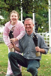 Emma Synott and Fr. Kieran Creagh