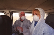 Duncan Stewart and Adi Roche in Chernobyl