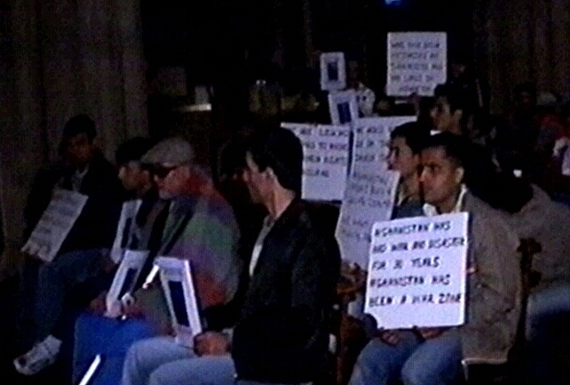 St Patrick's Cathedral - Afghan protest sit-in St Patrick's Cathedral - Afghan protest sit-in