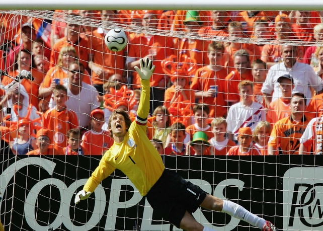 Edwin van der Sar played a major role in holding Argentina
