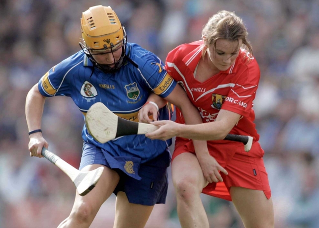 Briege Corkery (right) was one of six Cork players to be receive an All-Star
