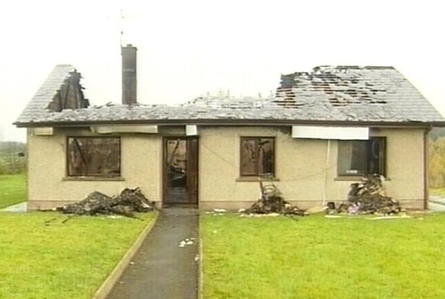 Thomas O'Hare and Lisa McClatchey were beaten before petrol was poured around their house and set alight Thomas O'Hare and Lisa McClatchey were beaten before petrol was poured around their house and set alight