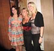 Caroline and Pamela with Karen Millen