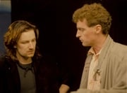 Dave Fanning with Bono in 1986