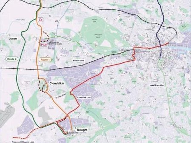 Metro West - Orange route chosen - Click to enlarge Metro West - Orange route chosen - Click to enlarge