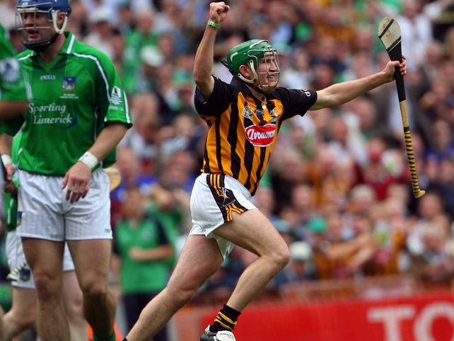 Eddie Brennan celebrates his ninth-minute goal