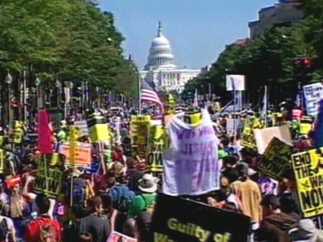 Washington - Thousands protested over war in Iraq Washington - Thousands protested over war in Iraq