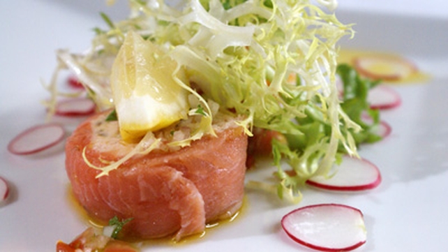 Organic Smoked Salmon with Salmon Mousse Organic Smoked Salmon with Salmon Mousse