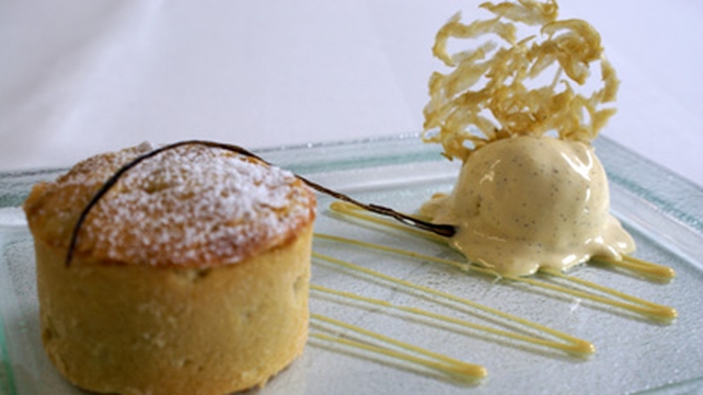 Warm Apple Tart and Vanilla Ice - Cream Warm Apple Tart and Vanilla Ice - Cream