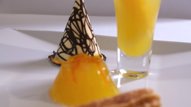 Selection of Orange Desserts Selection of Orange Desserts