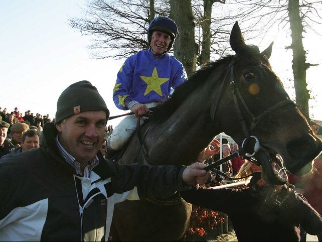 Phillip Enright and Preists Leap after their surprise Thyestes success