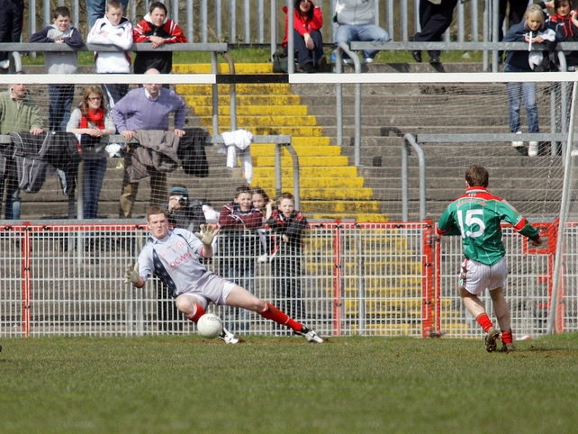 Pascal McConnell saves Andy Moran's penalty