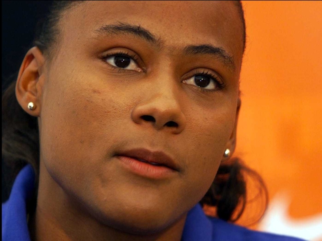 Marion Jones returned to basketball last night