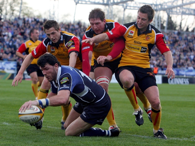 Irish international Shane Horgan also crossed the line in the first half
