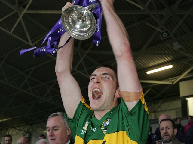 Kerry captain lifts the trophy