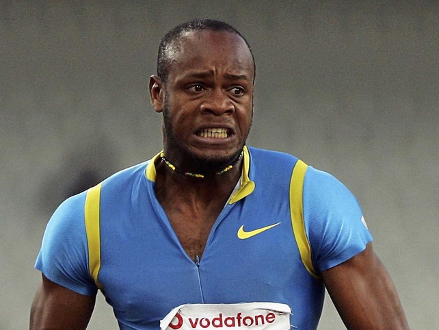 Asafa Powell posted a 9.81 time to win the 100m