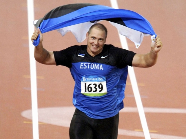Gerd Kanter is the male European Athlete of the Month for April
