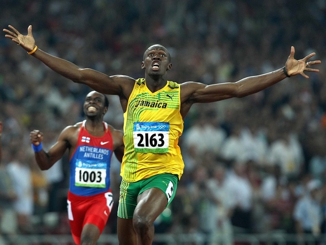 Usain Bolt ran the fourth fastest 200m ever and it was into a headwind