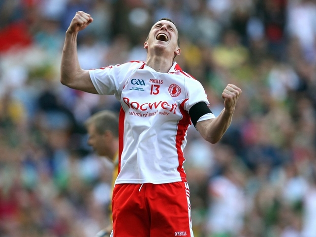 Tommy McGuigan celebrates his goal