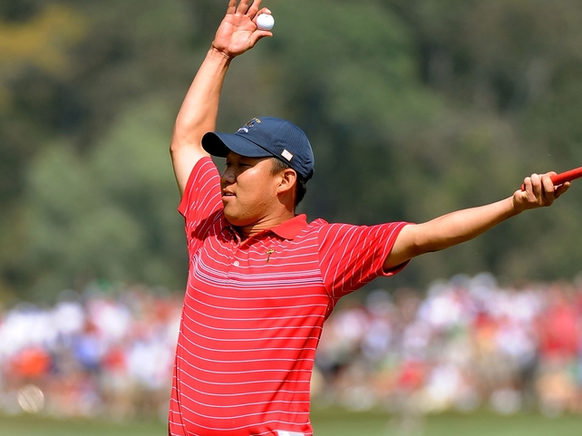 Anthony Kim's sensational display this morning helped set the tone for the US.