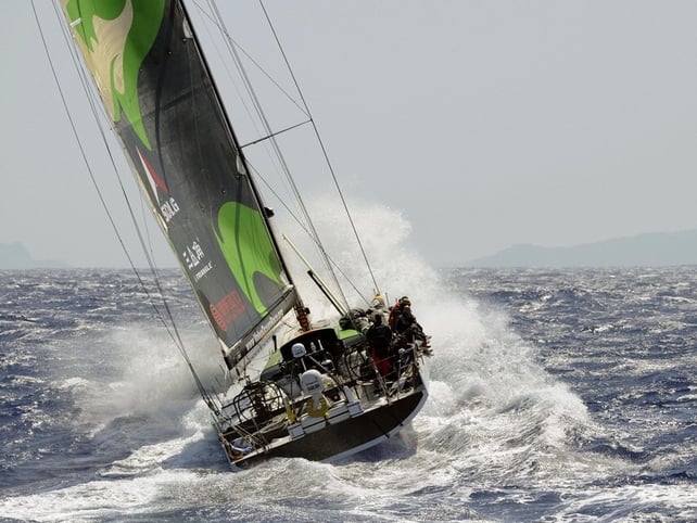 The Green Dragon crew have sailed for twelve days in tricky conditions without a boom
