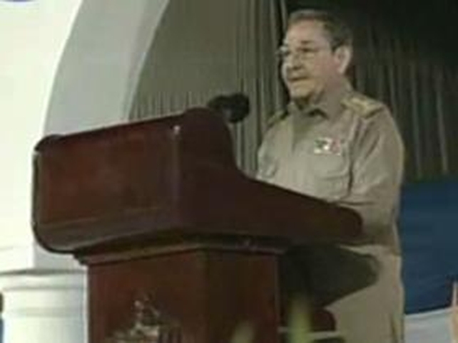 Raul Castro - Marked the 50th anniversary at a ceremony in Santiago Raul Castro - Marked the 50th anniversary at a ceremony in Santiago