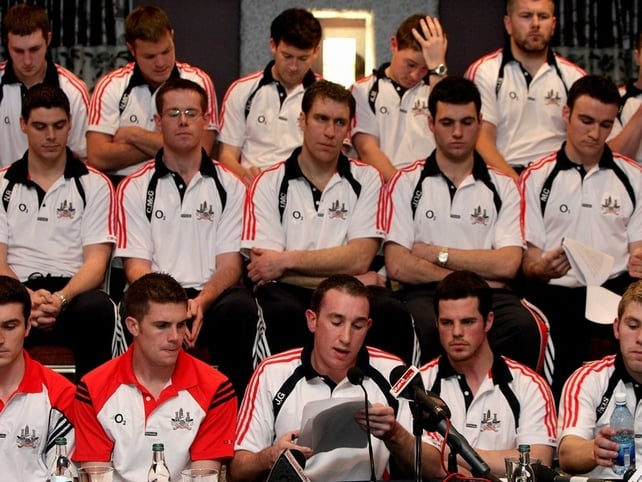 The 2008 Cork squad are standing firm in their dispute with the County Board