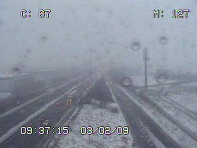 M50 - South of the Finglas roundabout this morning M50 - South of the Finglas roundabout this morning
