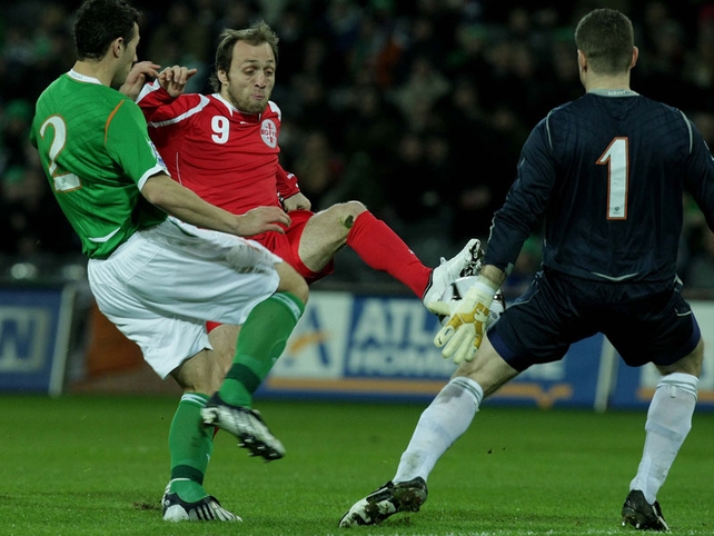 Alexander Iashvili slots home in the first minute of the match - - CLICK HERE FOR INTERVIEWS - - <a href="javascript:showPlayer('/sport/s
