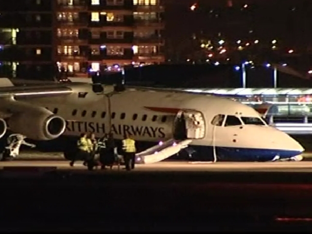 London City Airport - British Airways aircraft crash lands London City Airport - British Airways aircraft crash lands