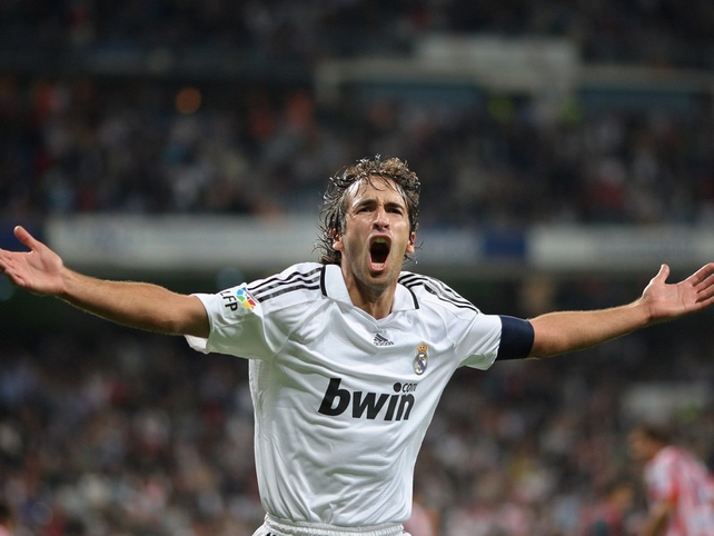 Raul has scored a massive 228 goals in 550 appearances for Real Madrid
