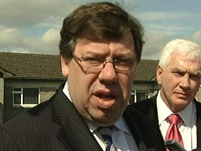 Brian Cowen - Drop in support for party Brian Cowen - Drop in support for party