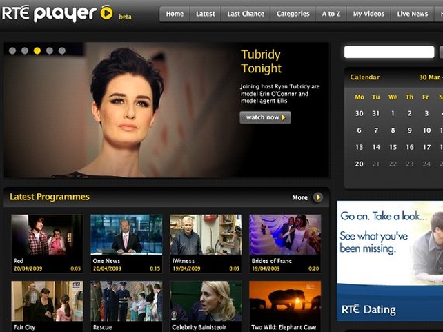 RTÉ player - Over 200 hours of programmes available to view RTÉ player - Over 200 hours of programmes available to view