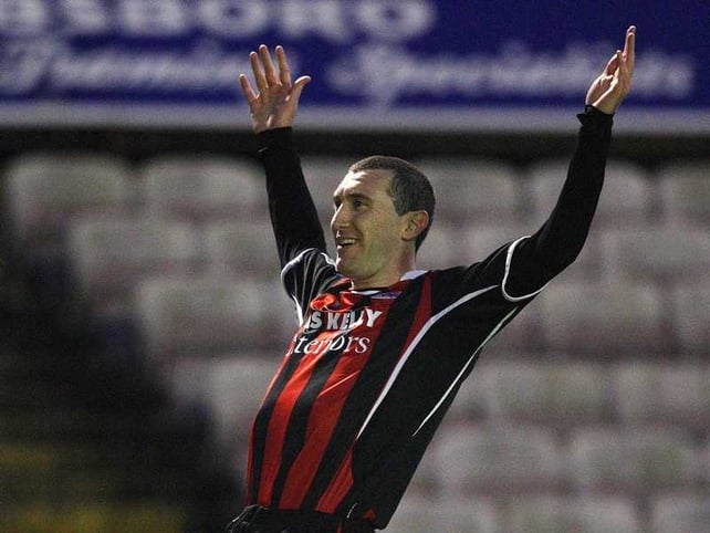 Jason Byrne was on hand to seal victory for the Gypsies in the 'battle of Ireland'