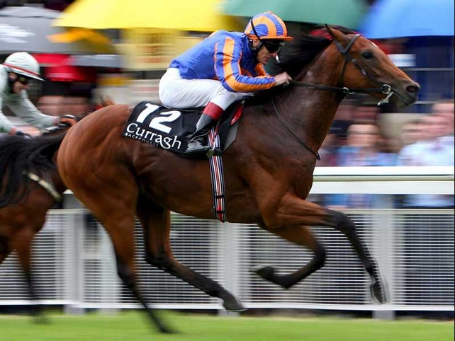 Ballydoyle's Westphalia did well to finish third from a terrible draw at Chantilly