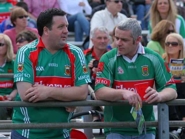 Mayo fans watch on in the New York sunshine