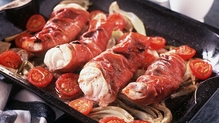 Roast Monkfish with Aged Proscitto Ham Roast Monkfish with Aged Proscitto Ham