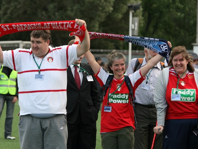 St Pat's fans celebrate a famous European success as they now stand just one round from the group stages of the Europa League