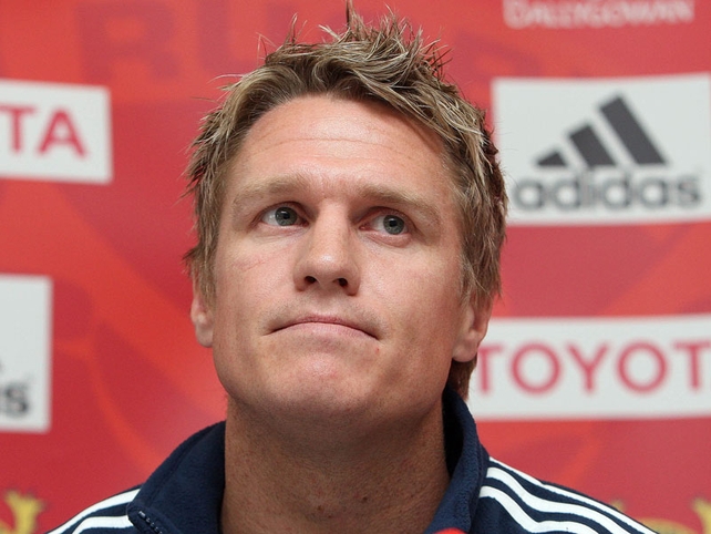Jean de Villiers scored on his Heineken Cup debut for Munster