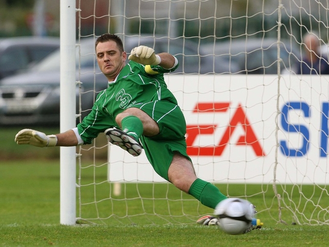 Devine guesses wrong as Brennan calmly slots the ball to the Waterford man's left from the penalty spot