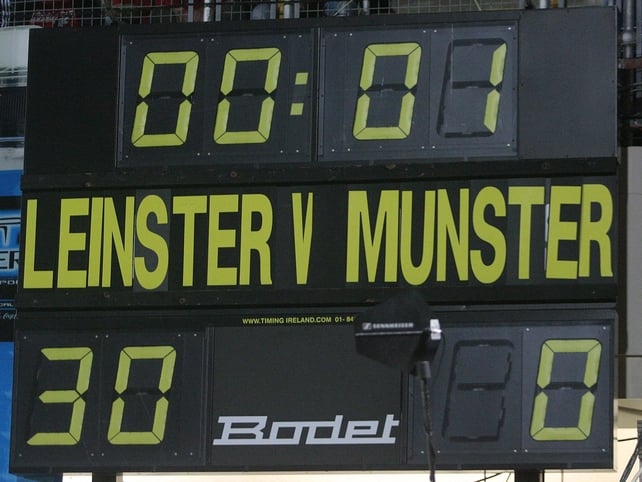 The scoreboard says it all at the final whistle in the RDS