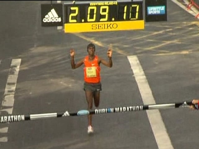 Feyisa Lelisa from Ethiopia won this year's Dublin City Marathon