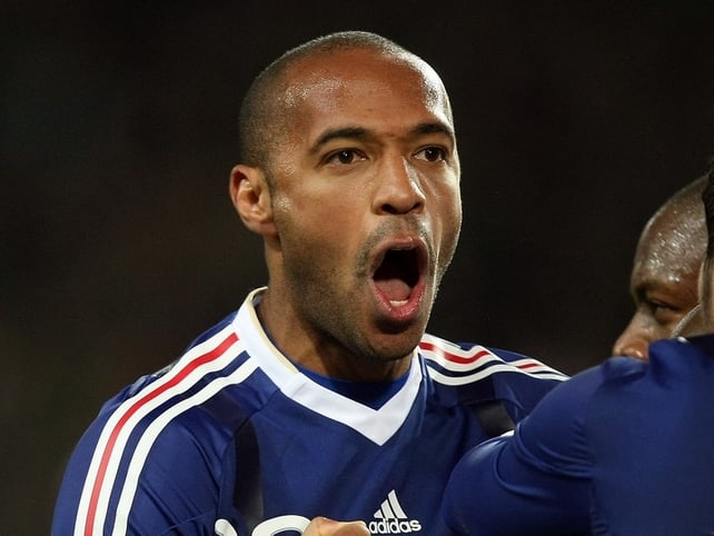 Thierry Henry was booed by his home crowd at Paris