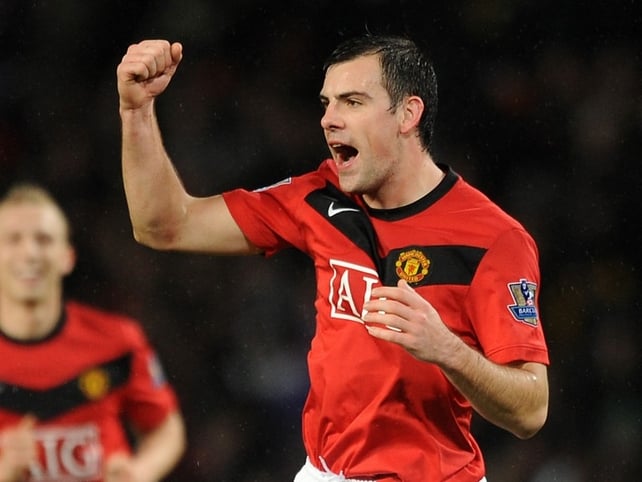 Darron Gibson and Manchester United will play the first soccer match at the new Aviva Stadium